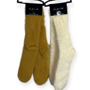 UO Urban Outfitters Out From Under Fuzzy Eyelash Socks Bundle